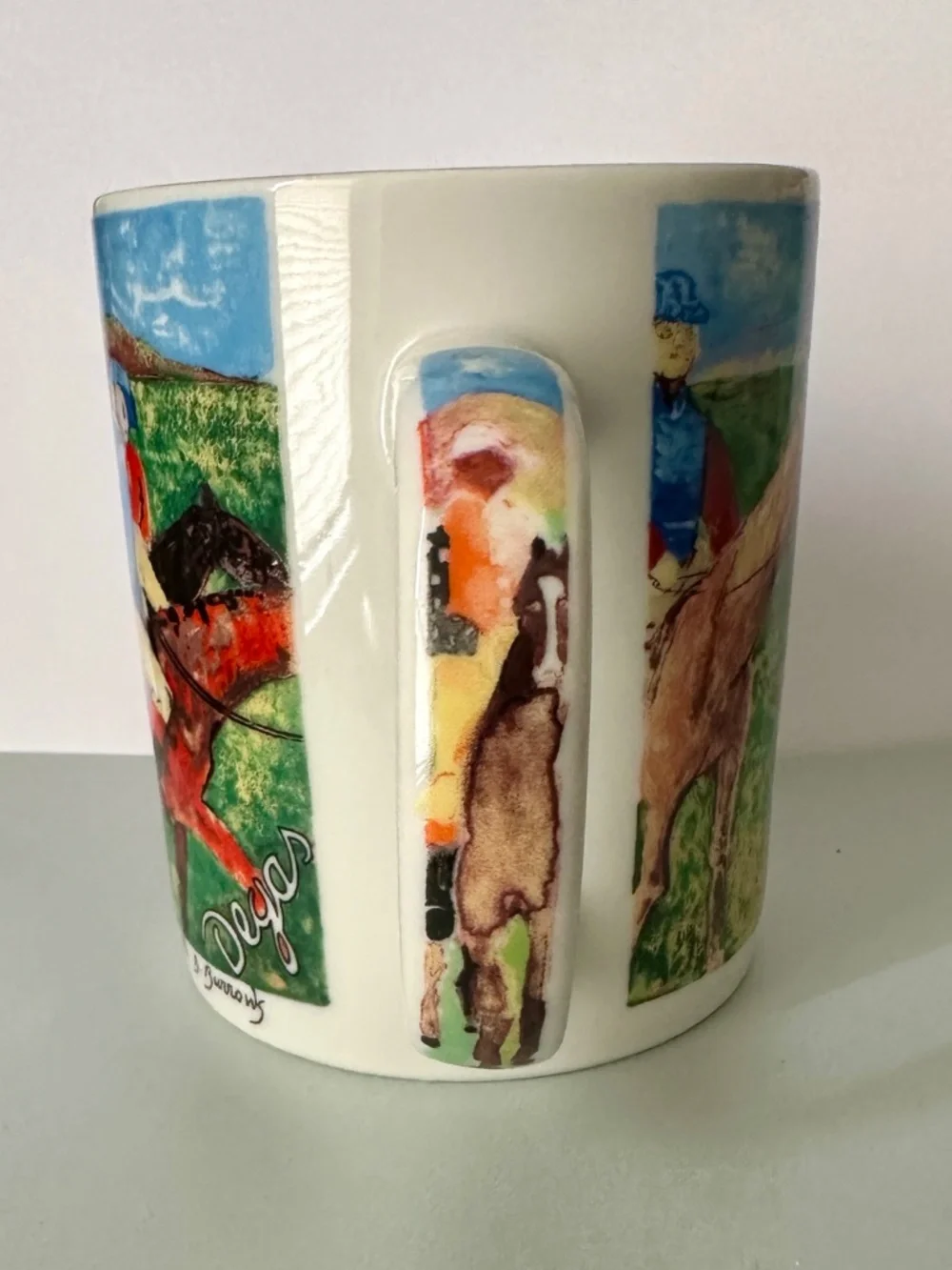 Chaleurs Master Impressionist Collection Mug of Edgar Degas Horse & Jockey